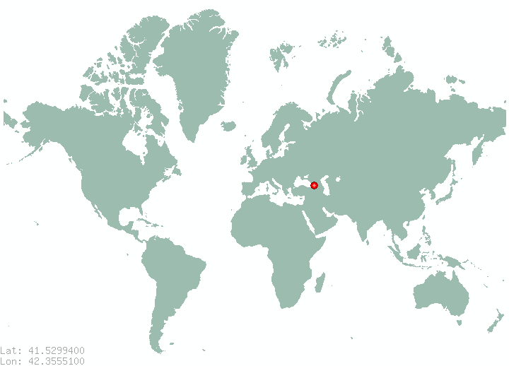 Kutauri in world map