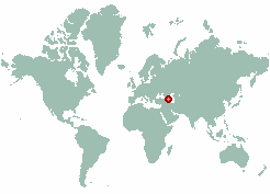 Burma in world map